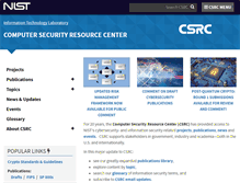 Tablet Screenshot of csrc.nist.gov
