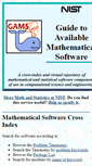 Mobile Screenshot of gams.nist.gov