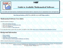 Tablet Screenshot of gams.nist.gov